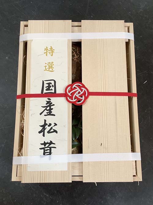 特選もみの木の木箱の装丁